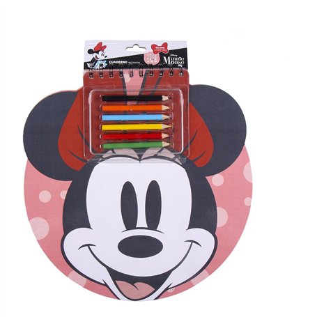 CERDÁ LIFE'S LITTLE MOMENTS - Livre de Dessins à Colorier de Minnie Mouse Comprend 6 Crayons de Couleur et 15 Autocollants | Cad