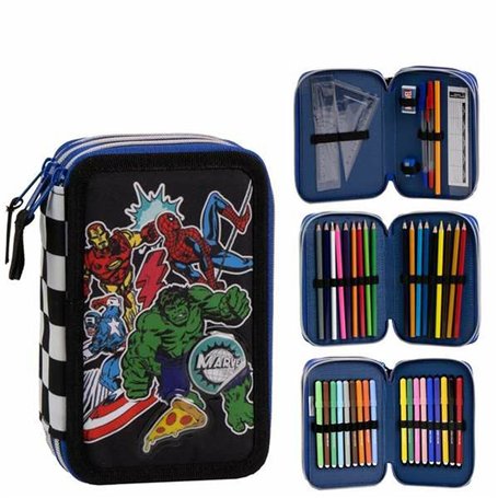 Pochette crayons The Avengers Noir 12