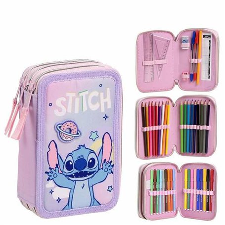 Pochette crayons Stitch Lila 12