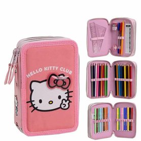 Pochette crayons Hello Kitty Rose 12