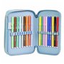 Pochette crayons Frozen Bleu foncé 12,5 x 6,5 x 19,5 cm