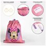 Sac à dos serré par des ficelles Minnie Mouse Rose 27 x 33 cm