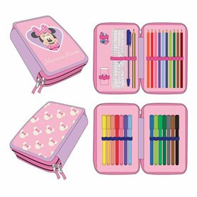 Pochette crayons Minnie Mouse Rose 12