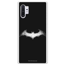 Personalaizer Coque pour Samsung Galaxy Note 10 Plus - Note 10 Pro - Batman Logo White