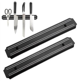Porte couteaux aimanté cuisine 2 pieces 33 cms barre magnetique couteaux outils barre aimantée porte couteaux aimant couteau mur