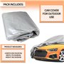 Bache Voiture Exterieur Grand Universel Compatible avec Divers modeles de Grandes Voitures telles Que Les Voitures familiales Mi