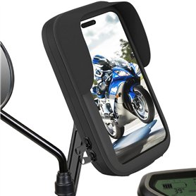 Xperoalvel Support Telephone Scooter Moto Etanche Compatible avec Les Smartphones jusqu'a 7