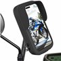 Xperoalvel Support Telephone Scooter Moto Etanche Compatible avec Les Smartphones jusqu'a 7