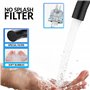 Robinet lavabo haut noir mat salle de bain acier inoxydable levier unique eau chaude et froide avec tuyaux inclus mitigeur lavab