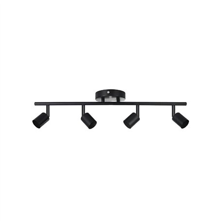 Watio Wave B1264678 Projecteur quadruple noir