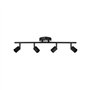 Watio Wave B1264678 Projecteur quadruple noir
