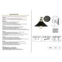 TECNOLUX EURO - FAROLES MÉTALLIQUES ANCIENS, BASE E27 DE Ø220 MM POUR CUISINE DOMESTIQUE, SALON, JARDIN, RESTAURANT, BAR