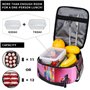 Sac à déjeuner réutilisable avec imprimé L pour homme et femme, sac fourre-tout isotherme pour le travail, le pique-nique, les v