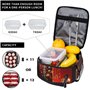 Sac à déjeuner réutilisable avec imprimé L pour homme et femme, sac fourre-tout isotherme pour le travail, le pique-nique, les v