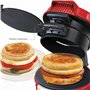Presse à hamburger commerciale,machine à sandwich double petit-déjeuner avec revêtement antiadhésif amovible et lavable,complète