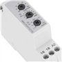 DC 24V AC 24 240V Mini relais de temporisation de mise hors tension avec 7 choix de fonctions 0 , 1 s à 100 h commutateur de rel