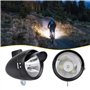 Phare de vélo en métal Vintage LED Super léger Phare de vélo avec visière Nuit équitation Phare Avant de sécurité pour vélo équi