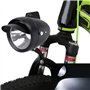 Phare de vélo en métal Vintage LED Super léger Phare de vélo avec visière Nuit équitation Phare Avant de sécurité pour vélo équi