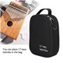 Sac à bandoulière Kalimba, noir avec sangle, étui Kalimba, anti-chocs antichoc 17 touches pour piano à doigt Kalimba