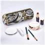 LHFIOHIRG Trousse à crayons cylindrique en cuir PVC avec fermeture éclair (Cool Steampunk Gears) - Organiseur de maquillage pour