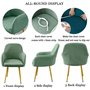 Fashionapple Couverture De Chaise/Housse De Chaise Salle A Manger Housse De Chaise Extensible 6 Pieces Scandinave Housse De Chai