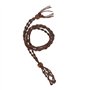 DUESI Collier Cordon Vide Porte-Pierre Pierre Brute Remplacement Filet Sac Longueur réglable Collier à Faire soi-même Accessoire