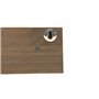 DAMDAM GO Porte-manteau mural en bois avec crochets - Rond 4 crochets