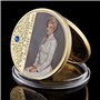 Lankater 1pc Pièce Commémorative, Princesse Diana Collection Cadeau, Pièce De Monnaie Souvenir (Or)