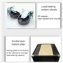STCERY Meuble Chaine HiFi Meubles pour Audio/vidéo, Meuble Tourne Disque, Armoire AV Moderne avec roulettes, pour Lecteurs DVD/D