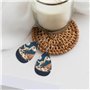 Boucles d'oreilles pendantes drôles astronaute dinosaure roche pour femme - Bijoux en forme de larme, accessoire de déclaration 