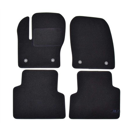 J&J AUTOMOTIVE | Tapis De Sol Noir Velours sur Mesure pour Kuga 2013-2019