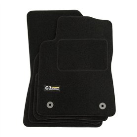 J&J AUTOMOTIVE | Logo Tapis De Sol Noir Velours sur Mesure pour C3 3 Depuis 2016