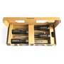 Narex Lot de 4 ciseaux à bois (8/10/16/32) avec manche foncé