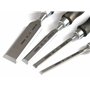 Narex Lot de 4 ciseaux à bois (8/10/16/32) avec manche foncé