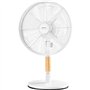Ventilateur de bureau - SENCOR - SFE 3080WH - 3 vitesses - Oscillation 80° - Design métal et bois