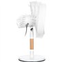 Ventilateur de bureau - SENCOR - SFE 3080WH - 3 vitesses - Oscillation 80° - Design métal et bois