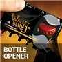 Viper tactique Portefeuille Ninja 18 en 1 Outil multifonction, format carte de crédit Portefeuille Multi outil Décapsuleur iPhon