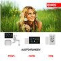 EMOS Mini station météo radio avec capteur extérieur, mesure la température intérieure et extérieure, l'humidité, les prévisions