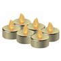 EMOS DCCV13 Lot de 6 bougies chauffe-plat LED sans flamme avec effet vacillant