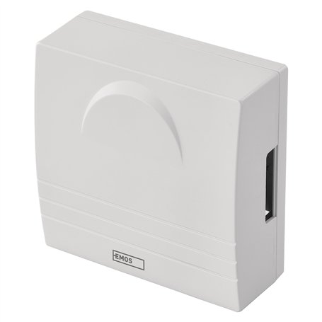 EMOS Sonnette de porte à 2 fils - Carillon de porte classique - Blanc - 1 mélodie Ding-Dong - Volume 85 dB - Avec fil - Montage