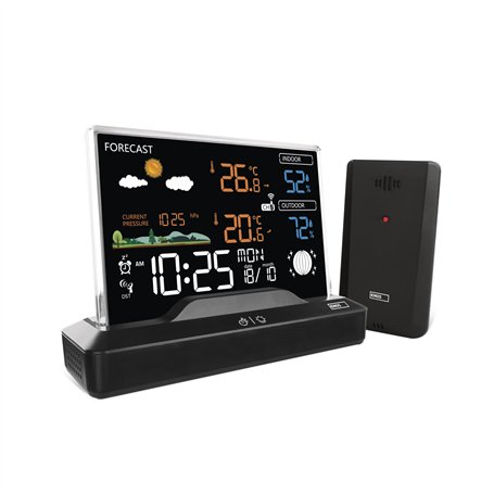 EMOS - Station météo radio sans cadre avec capteur extérieur - thermomètre