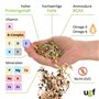 UGF - Nourriture pour oiseaux sauvages pour toute l'année - 800 g - Nourriture pour oiseaux sauvages avec graines de tournesol, 