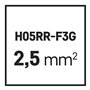 Les eMOS Flexo MMI gu-câble - 3 x 2,5 mm-Noir - 3 m, SY - 11