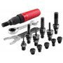 Fortum Rivet 2 en 1 pour visseuse sans fil et perceuse I Rivets aveugles et écrous à rivets en aluminium, acier et acier inoxyda