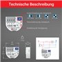 ELEKTROBOCK CS3C-1B Relais temporisé - 230 V - Avec bornes enfichables - Allumage retardé - Pour ventilateur et éclairage - Enca