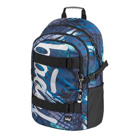 Baagl Sac à dos d'écolier pour garçons et adolescents – Sac à dos pour skateboard – Sac à dos pour enfant avec compartiment pour