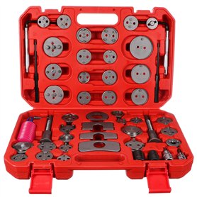 SIXTOL Kit de 50 Repousse-Pistons de Frein - Mallette en Plastique - Outil de Repousse pour Piston de Frein - Étrier de Frein -