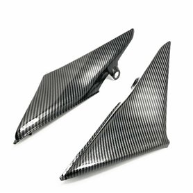 Aileron latéral du véhicule Carénage de couvercle de garniture latérale de réservoir en fibre de carbone hydrofuge LR pour Honda