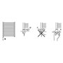 Cini GT Blanc 1200W Thermoplongeur Cartouche de chauffage Résistances pour chauffage radiateur de salle de bain radiateur avec t