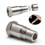 Car Capteurs d'oxygène Adaptateur D'espacement Capteur D'oxygène O2 Acier Inoxydable M18 X 15 Convertisseur Catalytique Fixation